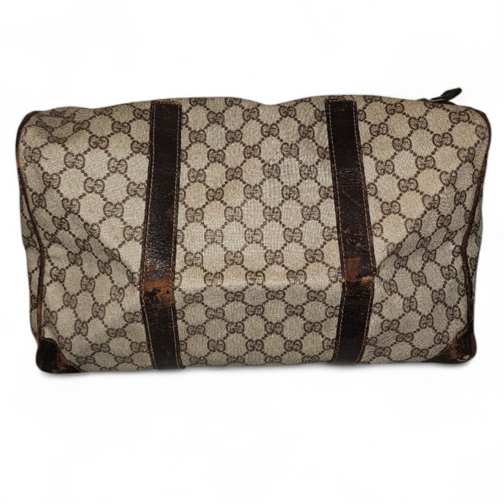 Gucci Boston Speedy Large Authentic Travel Bag Carry On Satchel Vintage 1970